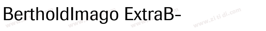 BertholdImago ExtraB字体转换